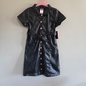 vince camuto faux leather dress Vince Camuto Womans brown faux leather knee length dress, size 10, NWOT